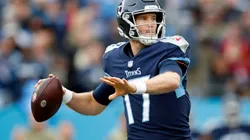 Ryan Tannehill of Tennessee at the game vs New Orleans Saints