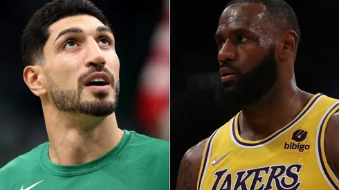Enes Kanter (left) & LeBron James