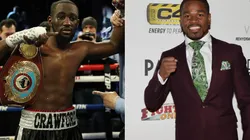 Terence Crawford of the US (left) and Shawn Porter of the US (right)