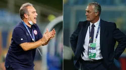 Martin Lasarte of Chile (left) and Gustavo Alfaro of Ecuador