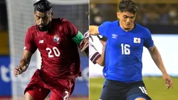 Anibal Godoy of Panama (left) and Eduardo Vigil of El Salvador