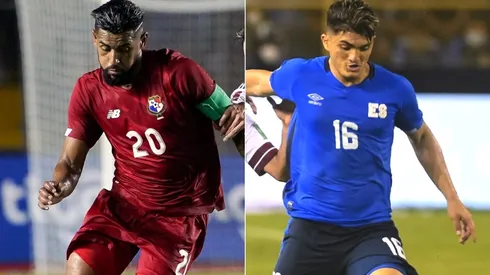 Anibal Godoy of Panama (left) and Eduardo Vigil of El Salvador