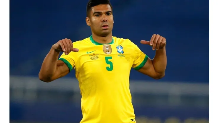 Casemiro at the game vs Chile on July 02