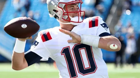 Mac Jones at the game vs the Carolina Panthers by Grant Halverson
