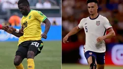 Kemar Lawrence of Jamaica (left) and Antonee Robinson