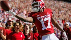 Marvin Mims of Oklahoma Sooners at the game vs Texas Tech on October 30