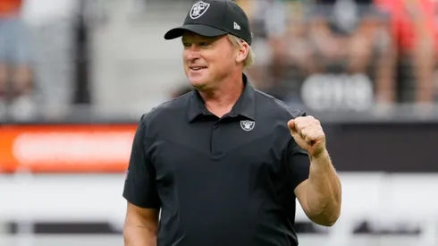 Jon Gruden at his last game with the Raiders