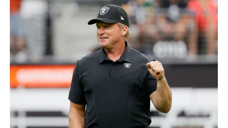 Jon Gruden at his last game with the Raiders