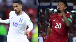 Alexander Lopez of Honduras (left) and Anibal Godoy of Panama.