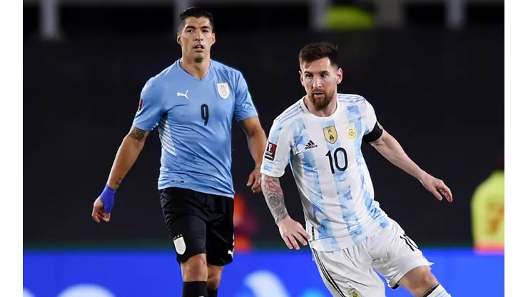 Luis Suarez and Lionel Messi in action during Argentina's 3-0 win over Uruguay in October.