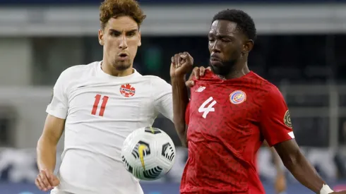 Theodor Corbeanu of Canada (left) and Keysher Fuller of Costa Rica (right)