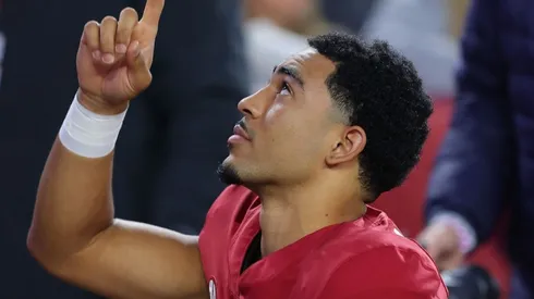 Bryce Young of Alabama Crimson Tide at the game vs LSU on November 6