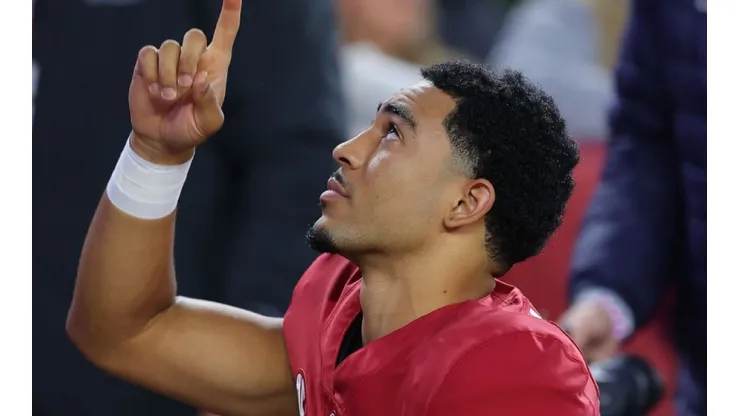 Bryce Young of Alabama Crimson Tide at the game vs LSU on November 6