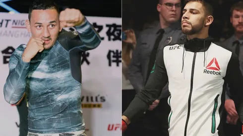 Max Holloway (left) and Yair Rodriguez