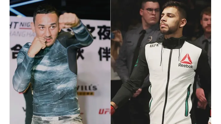 Max Holloway (left) and Yair Rodriguez