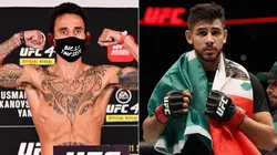 Max Holloway (left) and Yair Rodriguez