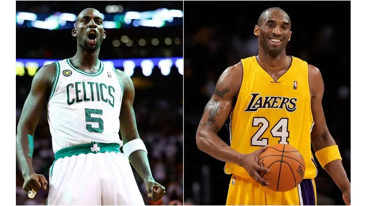 Kevin Garnett (left) & Kobe Bryant