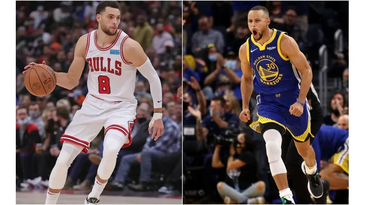Zach LaVine (left) & Stephen Curry