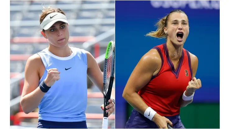 Paula Badosa (left) and Aryna Sabalenka
