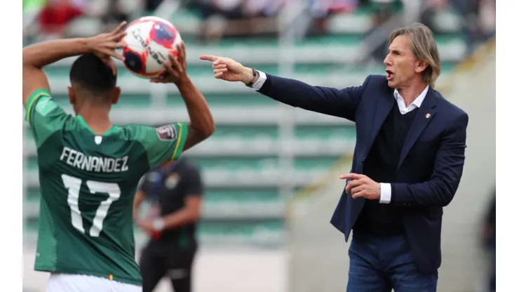 Peru national team manager Ricardo Gareca during Bolivia's 1-0 win over his team in October.