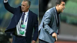 Gustavo Alfaro of Ecuador (left) and Leonardo Gonzalez