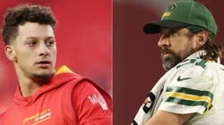 Patrick Mahomes of Kansas City (Left) and Aaron Rodgers of Green Bay