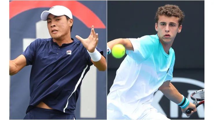 Brandon Nakashima (left) and Juan Manuel Cerundolo