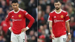 Cristiano Ronaldo (left) and Bruno Fernandes are reportedly concerned as Manchester United are struggling to get results under Ole Gunnar Solskjaer.
