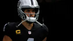 Derek Carr of Las Vegas Raiders during his last game against Philadelphia Eagles on October 24