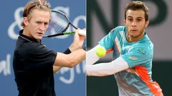 Sebastian Korda (left) and Hugo Gaston