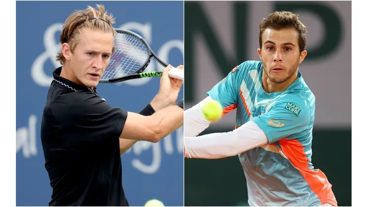 Sebastian Korda (left) and Hugo Gaston