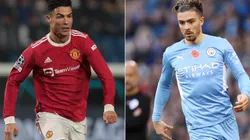Cristiano Ronaldo of Manchester United (left) and Jack Grealish of Manchester City (right)