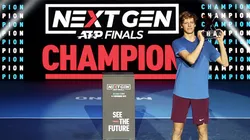Jannik Sinner of Italyat the 2019 Next Gen ATP Finals