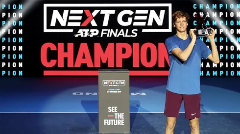 Jannik Sinner of Italyat the 2019 Next Gen ATP Finals