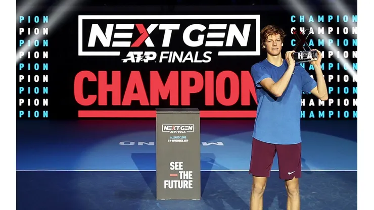 Jannik Sinner of Italyat the 2019 Next Gen ATP Finals