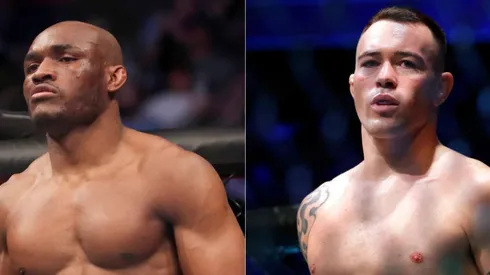 Kamaru Usman (left) and Colby Covington