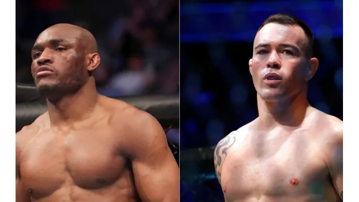 Kamaru Usman (left) and Colby Covington
