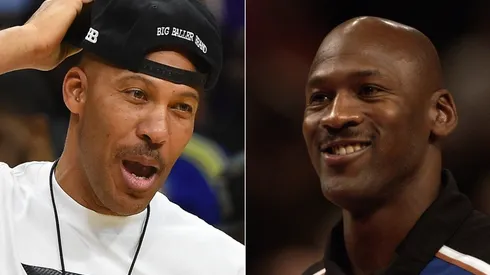 LaVar Ball (left) & Michael Jordan