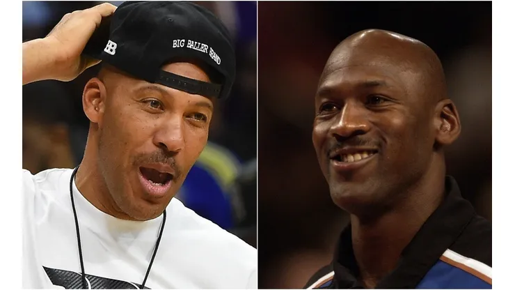 LaVar Ball (left) & Michael Jordan