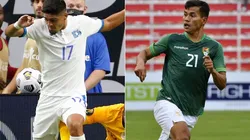 Jairo Henriquez of El Salvador (left) and Jose Sagredo of Bolivia