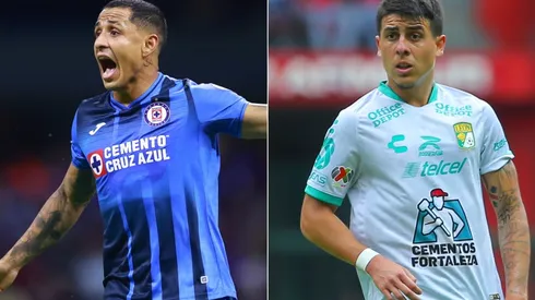 Yoshimar Yotun of Cruz Azul (left) and Santiago Colombatto of Leon (right)