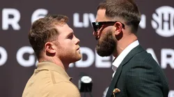Canelo Alvarez and Caleb Plant