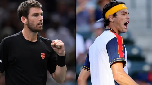Cameron Norrie (left) and Taylor Fritz