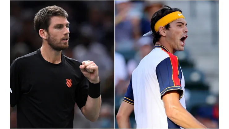 Cameron Norrie (left) and Taylor Fritz