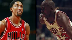 Scottie Pippen (left) & Michael Jordan