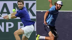 Cameron Norrie (left) and Reilly Opelka