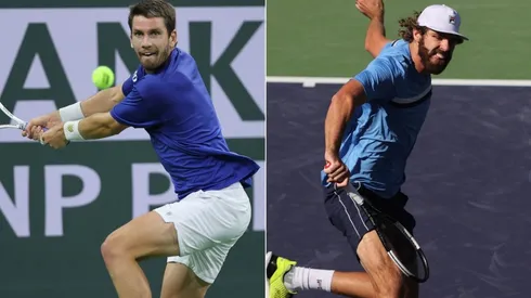 Cameron Norrie (left) and Reilly Opelka