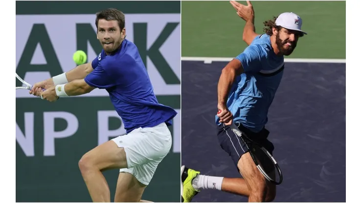 Cameron Norrie (left) and Reilly Opelka