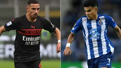 Ismael Bennacer of Milan (left) and Luis Diaz of Porto (right)