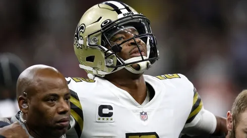 Jaimes Winston left the pitch injured